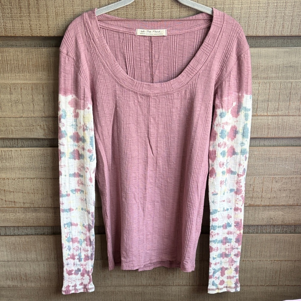 We The Free (Free People) Big Sur Tie Dye Tee In Misty Mountain